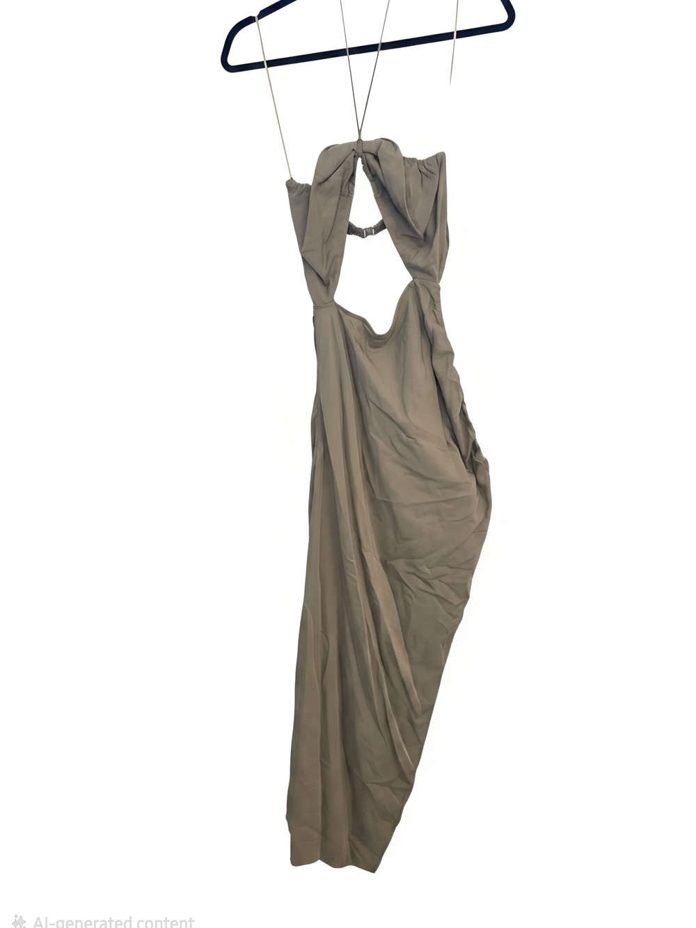 Cutout Strapless Maxi Dress in Taupe
